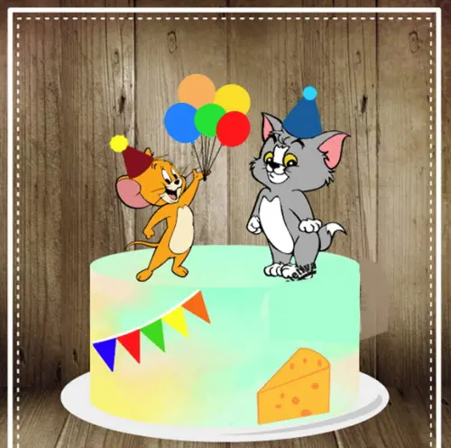 Topo De Bolo Tom E Jerry