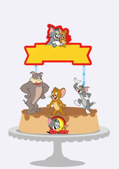 Topo De Bolo Tom E Jerry