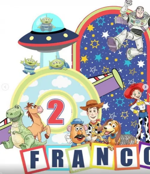 Topo de Bolo Toy Story