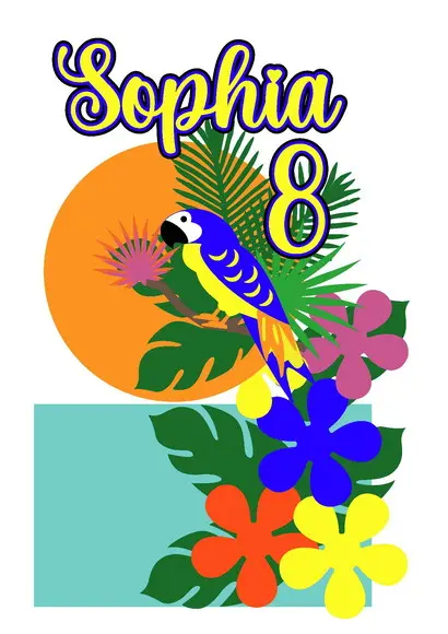 Topo de Bolo Tropical
