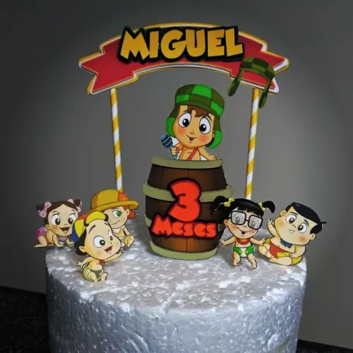 Topo de Bolo Turma do Chaves