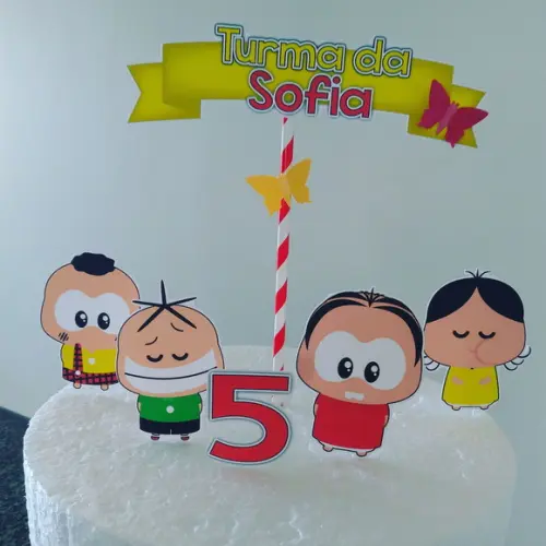 Topo de Bolo Turma da Mônica (simples)