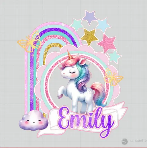 Topo de Bolo Unicornio