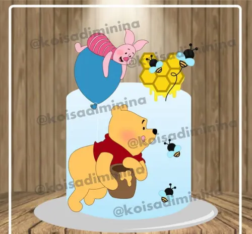 Topo De Bolo Ursinho Pooh