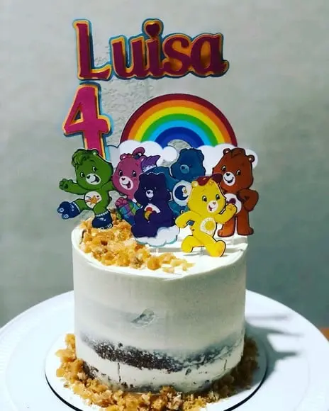Topo de Bolo Ursinhos Carinhosos