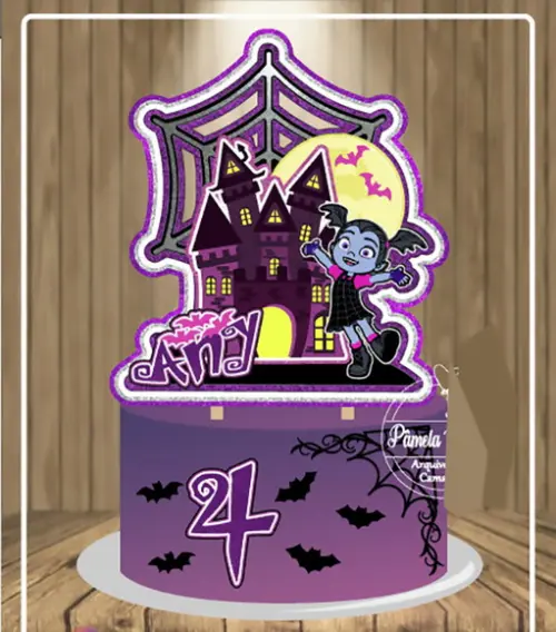 Topo de Bolo Vampirina