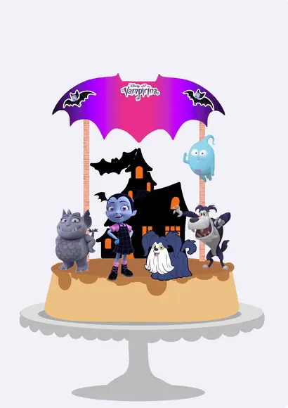 Topo de Bolo Vampirina