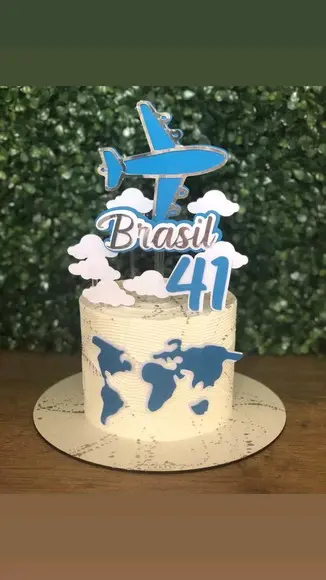 Topo de Bolo viagem