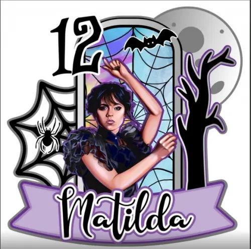 Topo de Bolo Wandinha
