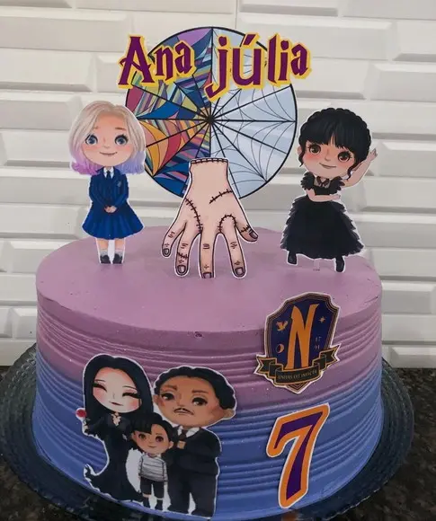 Topo de Bolo Wandinha