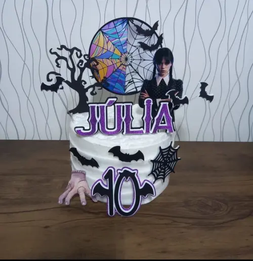 Topo de Bolo Wandinha