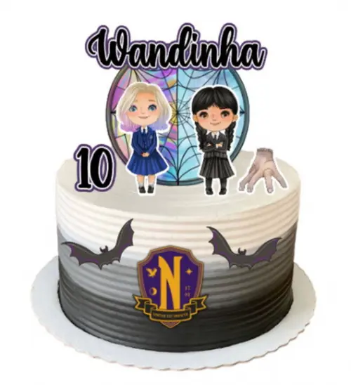 Topo de Bolo Wandinha