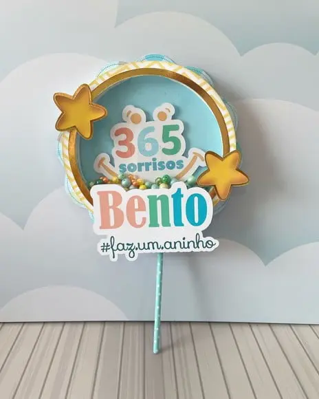 Topo de Bolo 365 Sorrisos