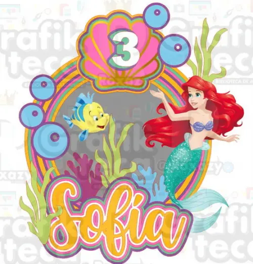 Topo de Bolo Ariel