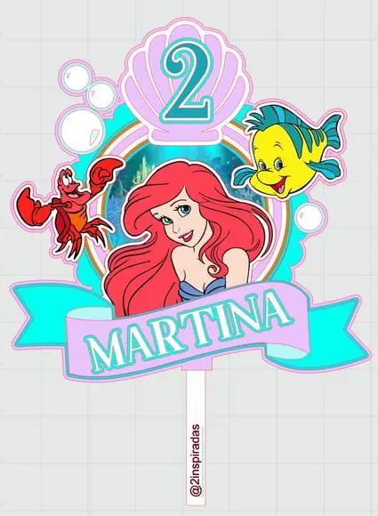 Topo de Bolo Ariel