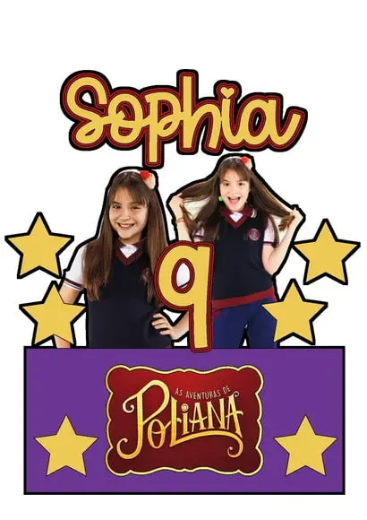 Topo de Bolo as Aventuras de Poliana