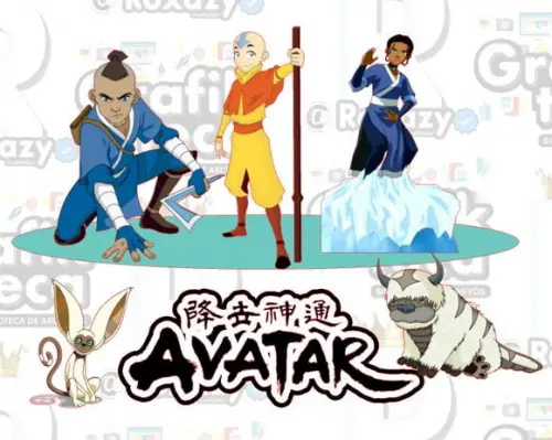 Topo de Bolo Avatar Aang