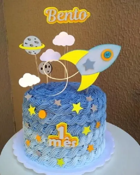 Topo de Bolo Astronauta