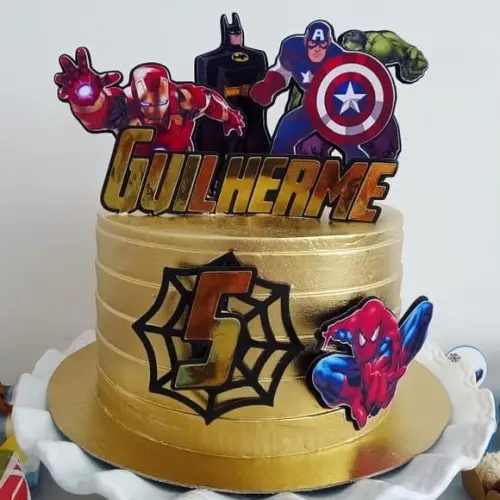 Topo de Bolo Avengers