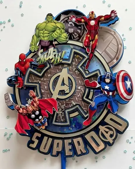 Topo de Bolo Avengers