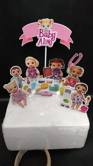 Topo de Bolo Baby Alive