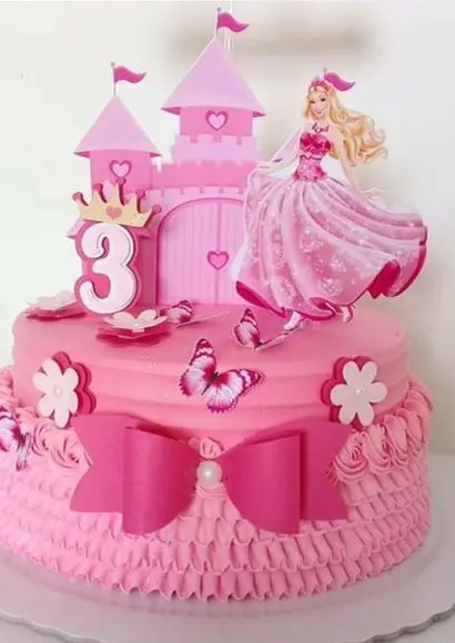 Topo de Bolo Barbie