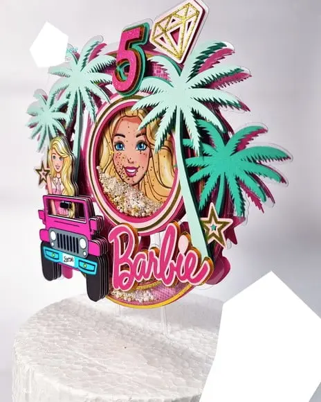 Topo de Bolo Barbie