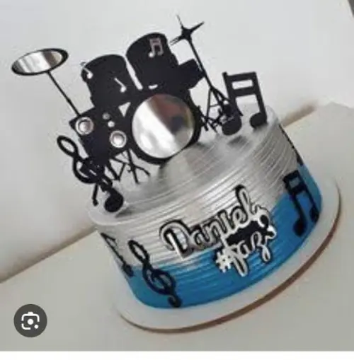 Topo de Bolo Bateria