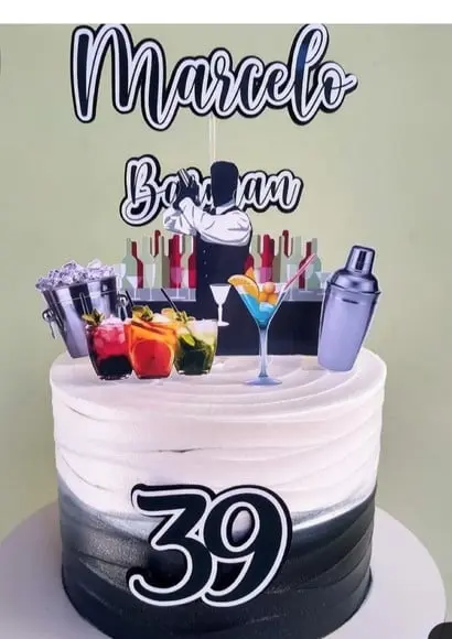 Topo de Bolo Barmen