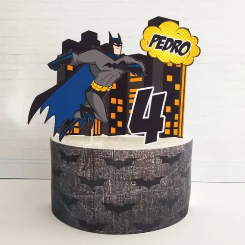 Topo de Bolo Batman