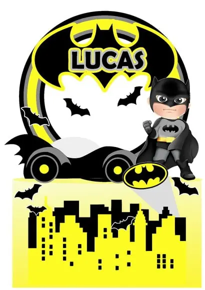 Topo de Bolo Batman