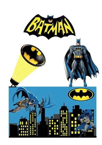 Topo de Bolo Batman