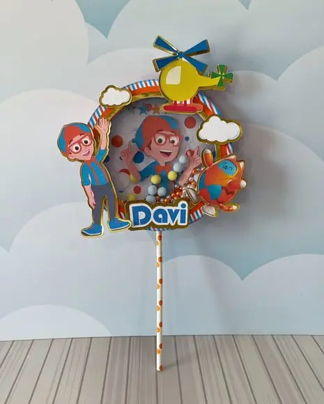 Topo de Bolo Blippi