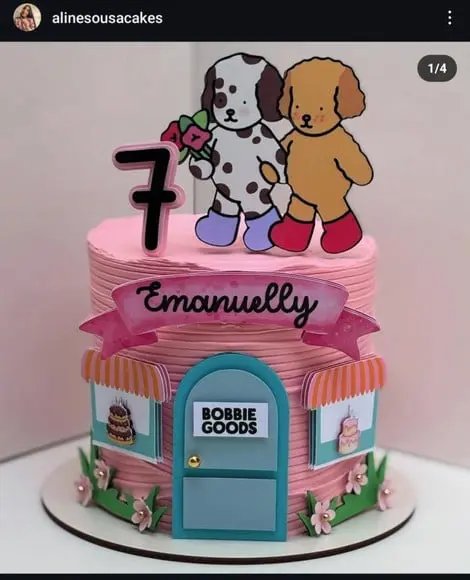 Topo de Bolo Bobbie Goods