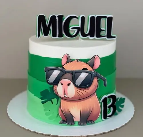 Topo de Bolo Capivara