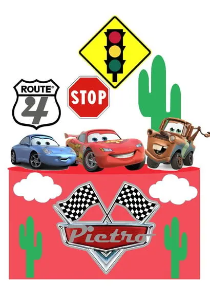 Topo de Bolo Carros
