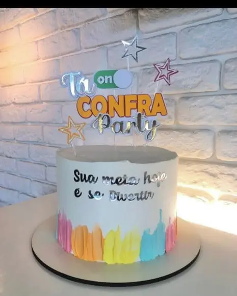 Topo de Bolo Confraternização
