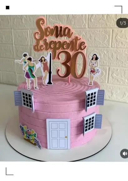 Topo de Bolo de Repente 30
