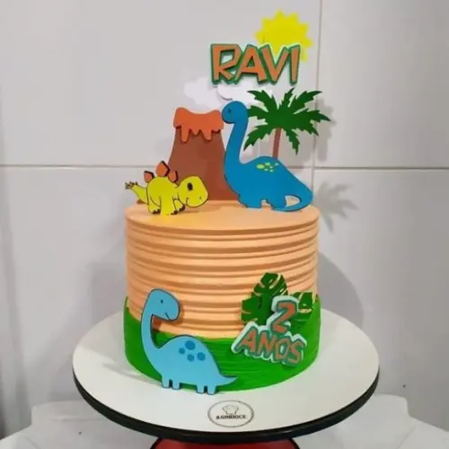 Topo de Bolo Dinossauro