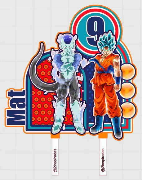 Topo de Bolo Dragon Ball Z