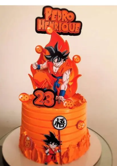 Topo de Bolo Dragon Ball Z