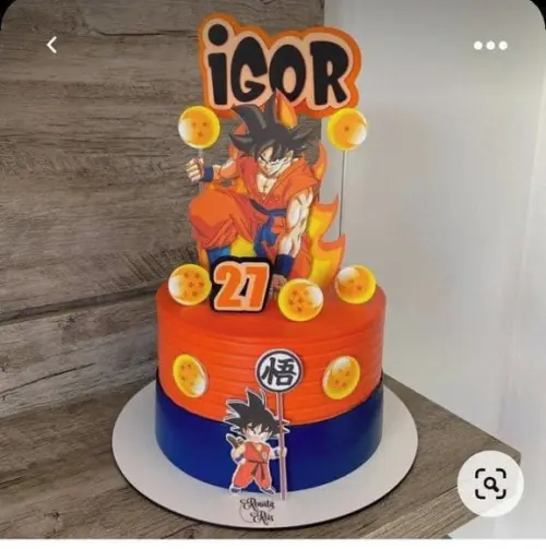 Topo de Bolo Dragon Ball Z