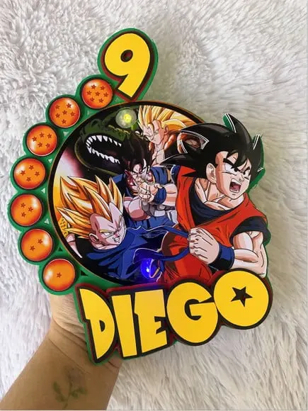 Topo de Bolo Dragon Ball Z