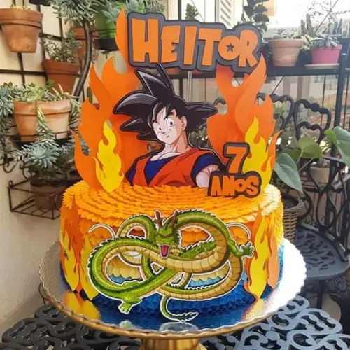 Topo de Bolo Dragon Ball Z
