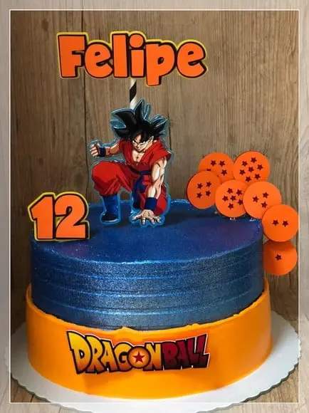 Topo de Bolo Dragon Ball Z