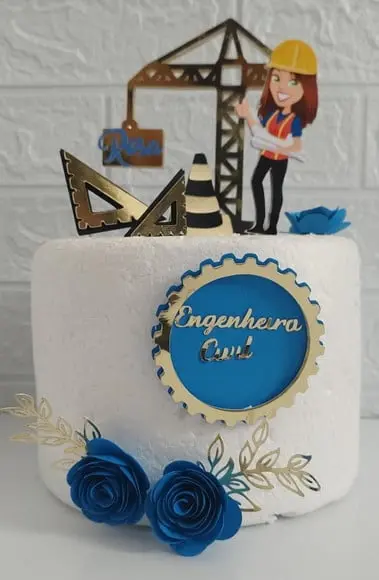Topo de Bolo Engenheira