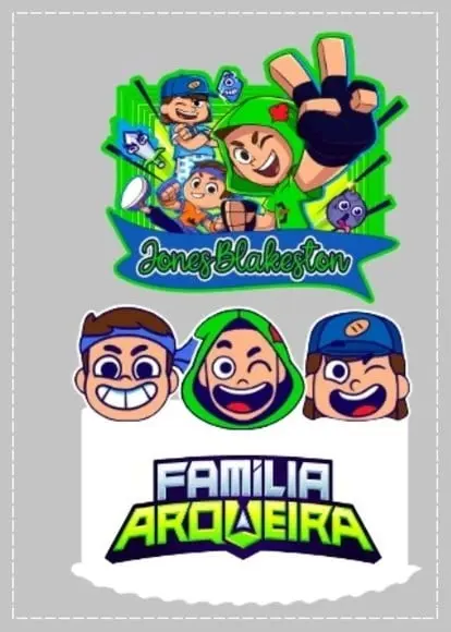 Topo de Bolo Familia Arqueira