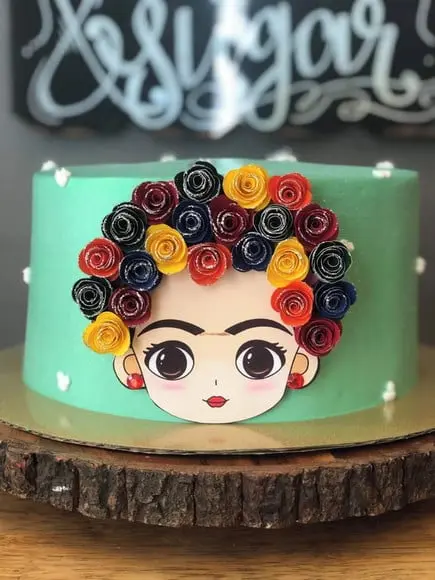 Topo de Bolo Frida