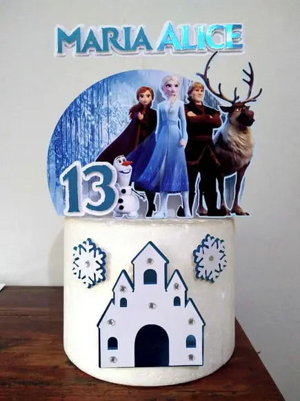 Topo de Bolo Frozen