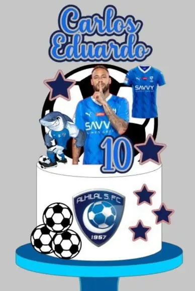 Topo de Bolo Futebol